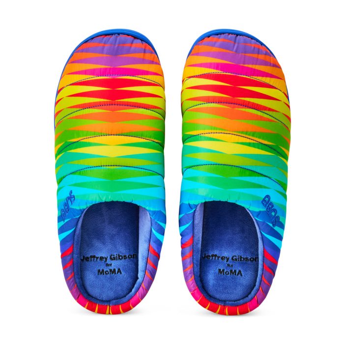 Jeffrey Gibson for MoMA Subu Slippers – Chevron Spectrum