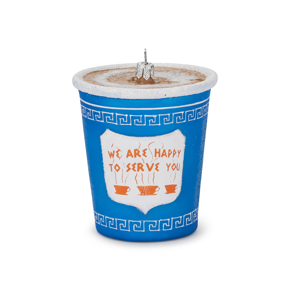NYC Glass Holiday Ornament – Greek Diner Cup