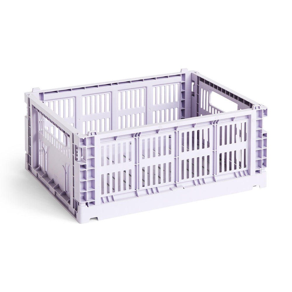 HAY Recycled Plastic Collapsible Color Crate – Lavender
