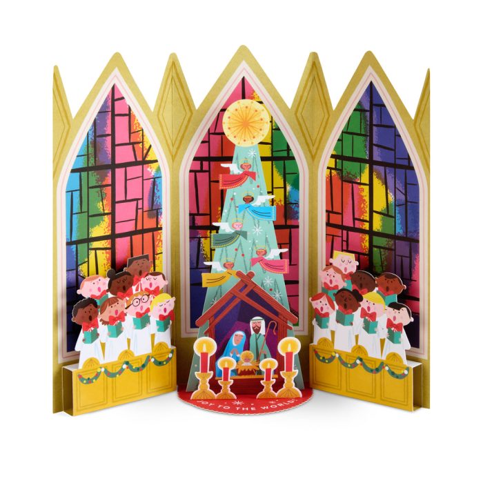 Colorful Chorus Holiday Pop-Up Cards – Set of 8