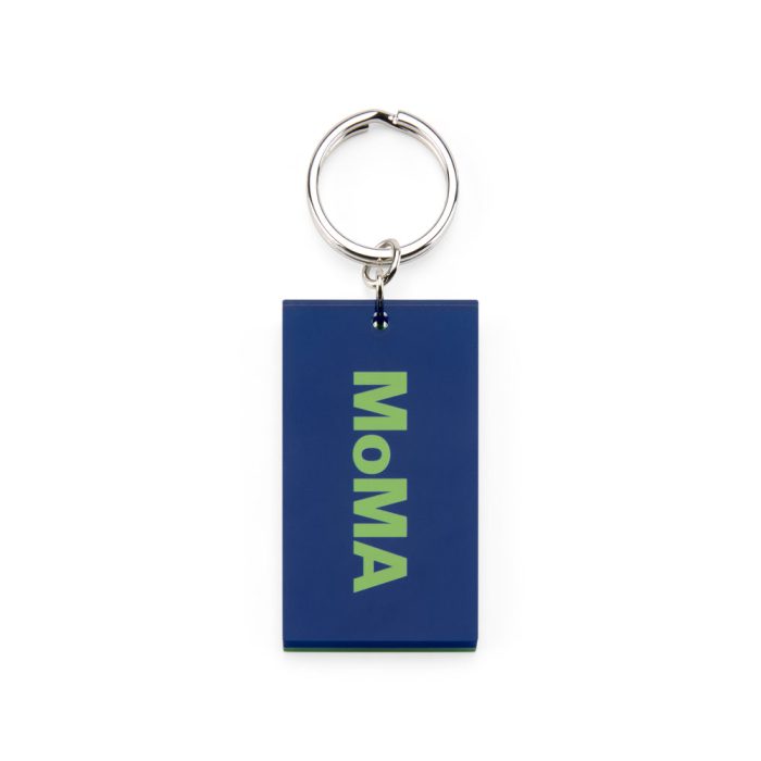 Colorful MoMA Acrylic Keychain – Blue/ Green