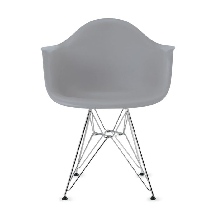 Eames Molded Recycled Plastic Armchair from Herman Miller – Light Gray