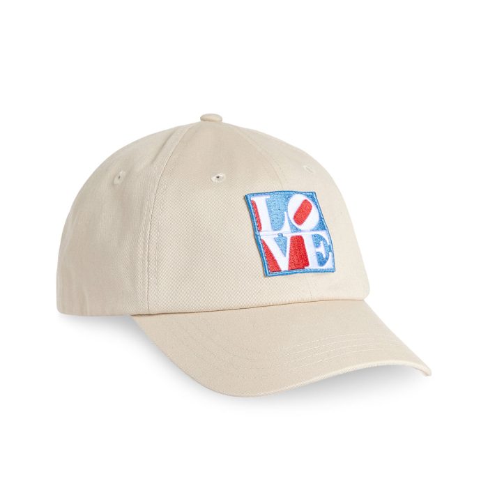 Robert Indiana LOVE Cotton Canvas Baseball Cap – Ivory