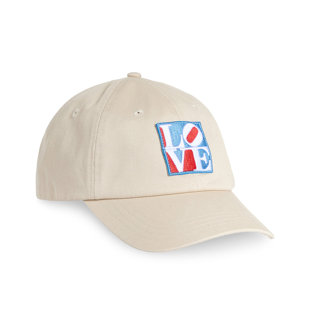Robert Indiana LOVE Cotton Canvas Baseball Cap – Ivory