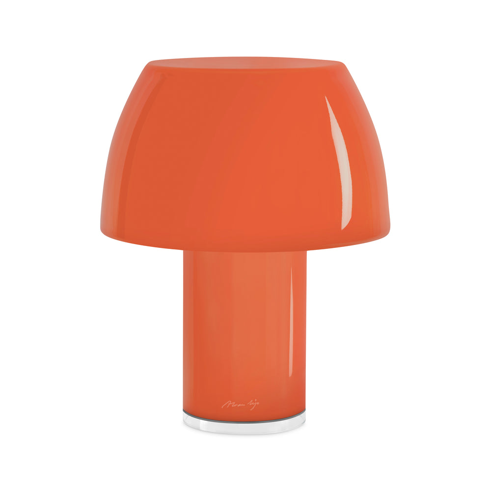 Lorosae Portable Glass Table Lamp – Orange