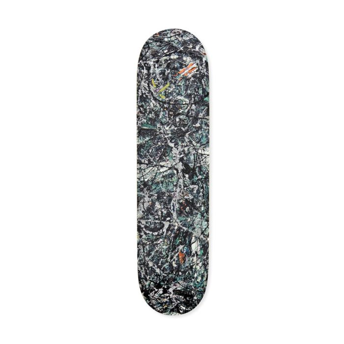 Jackson Pollock Skateboard from The Skateroom – Full Fathom Five