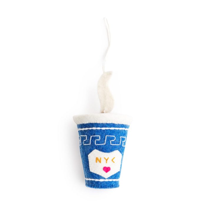 NYC Felt Ornament – Coffee