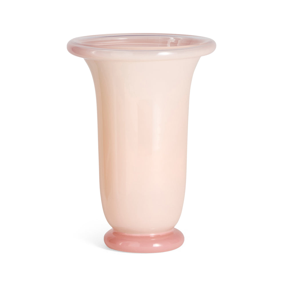 HAY Empire Glass Vase – Light Pink/ Pink