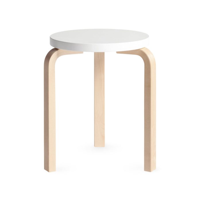 Artek Aalto Stacking Stool 60 – White