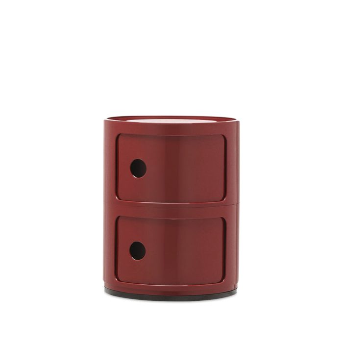 Kartell Componibili 2 Tier Storage – Burgundy