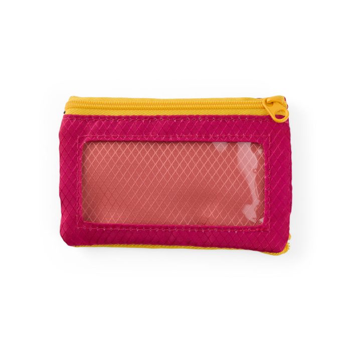 Ripstop Nylon Surfshorts Zip Wallet – Berry/ Melon
