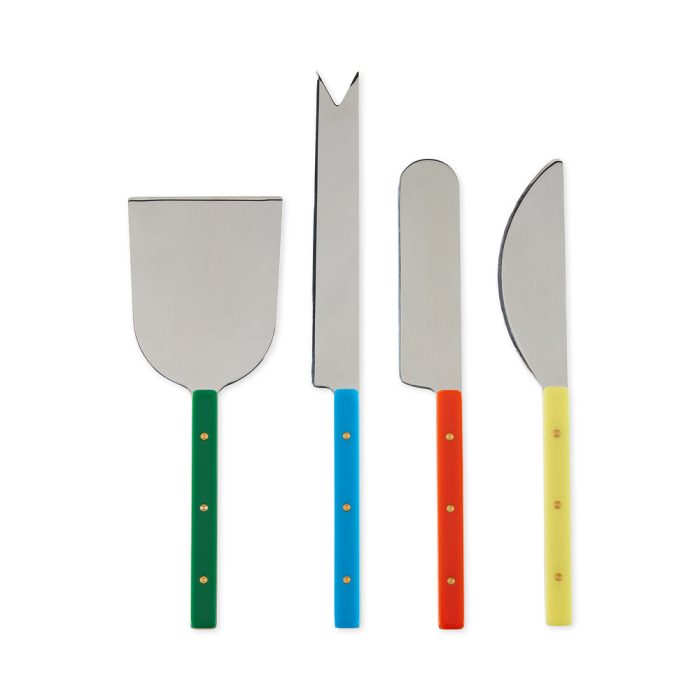 MoMA Color Block Cheese Knives – Set of 4