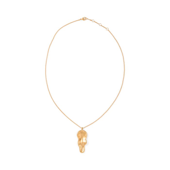 Salvador Dalí Melting Clock Necklace – Gold