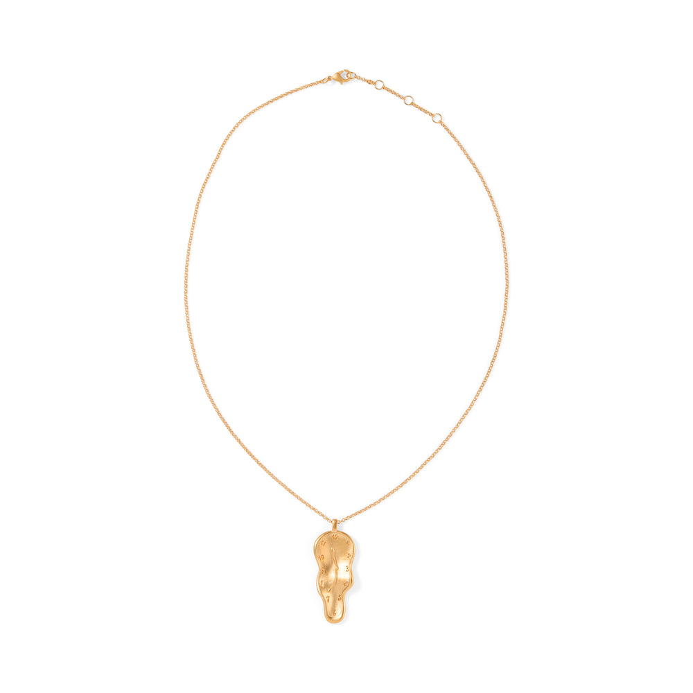 Salvador Dalí Melting Clock Necklace – Gold