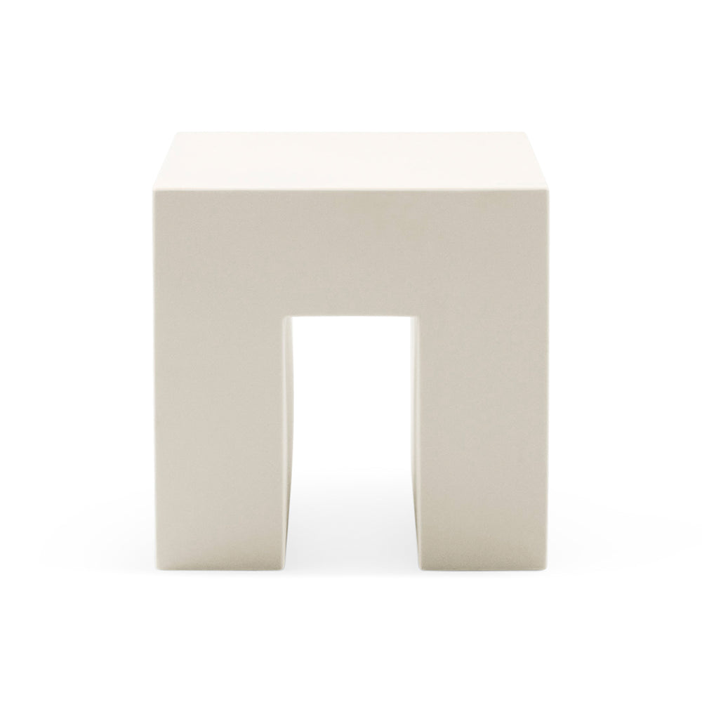 Vignelli Cube Stool from Heller – White