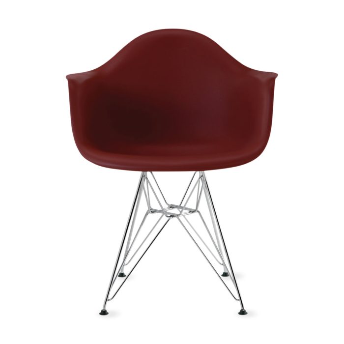 Eames Molded Recycled Plastic Armchair from Herman Miller – Brick Red