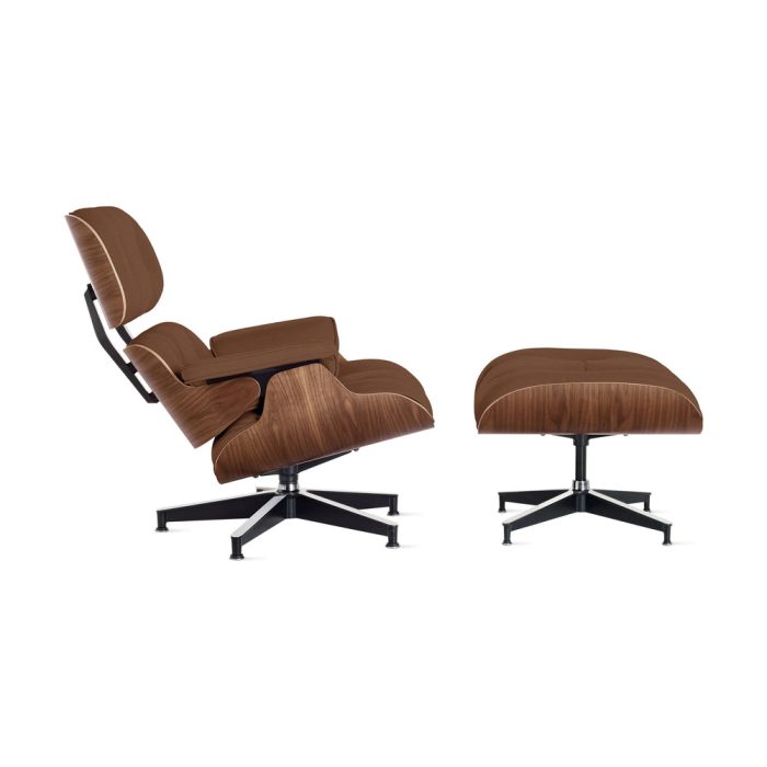 Eames Lounge Chair and Ottoman from Herman Miller – Walnut/ Ledge Caramel Leather