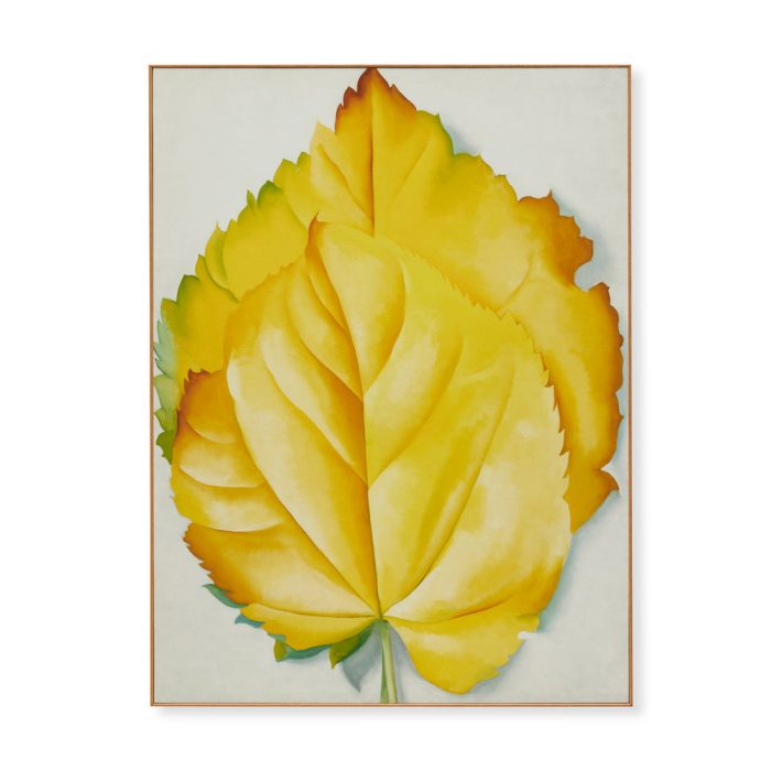 Georgia O’Keeffe 2 Yellow Leaves Framed Poster