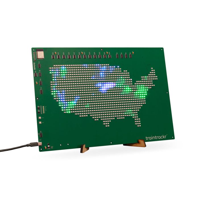 Weather Trackr US Map Circuit Board from Traintrackr