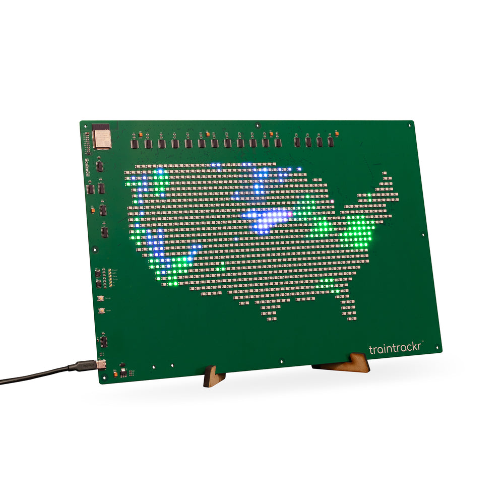 Weather Trackr US Map Circuit Board from Traintrackr