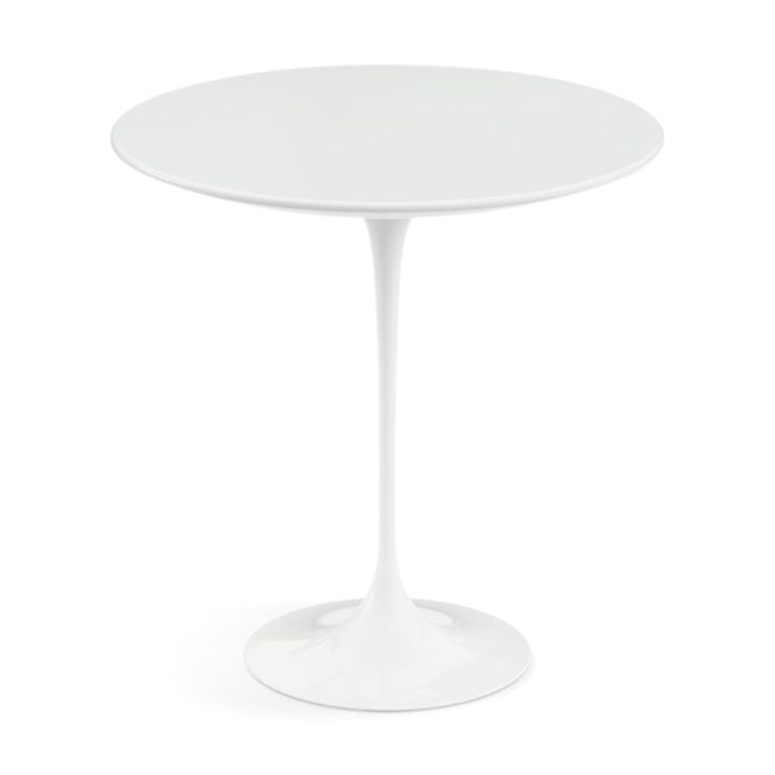 Knoll Side Table by Eero Saarinen – White