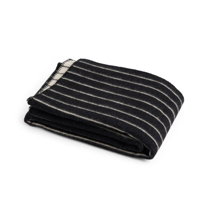 HAY Outdoor Market by Jasper Morrison Shop Reversible Wool Throw – Black/ Beige