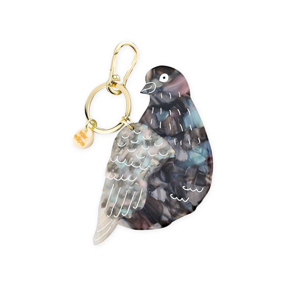 Solar Eclipse Keyring Bag Charm – Pigeon