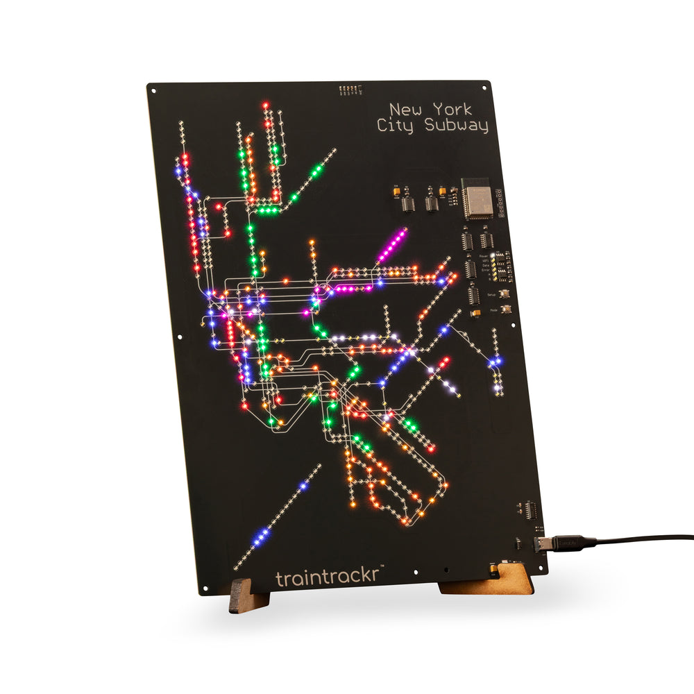 Traintrackr NYC Subway Circuit Board 2.0 – Black