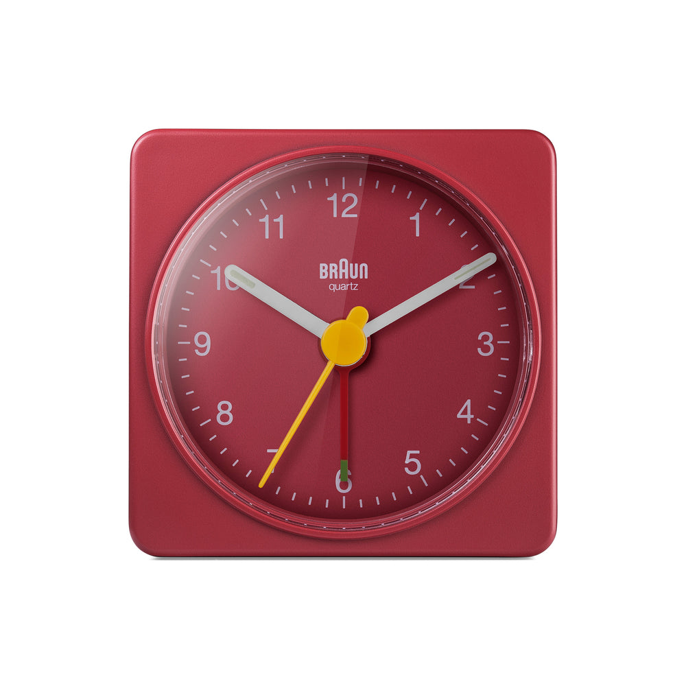 Braun BC02 Travel Alarm Clock – Red