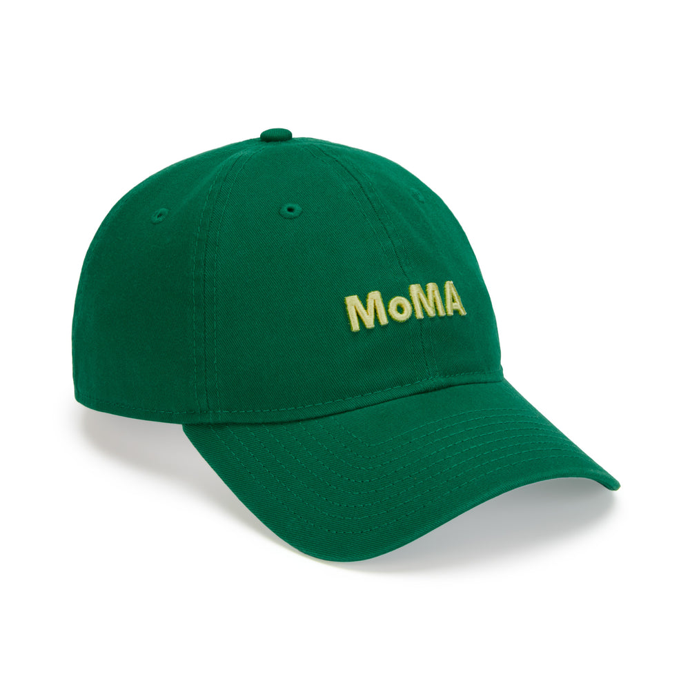 Colorful MoMA Adjustable Baseball Cap – Kelly Green/ Yellow