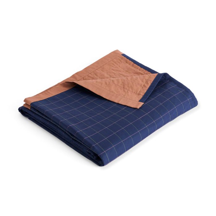 HAY Dori Cotton Bedspread – Midnight Blue