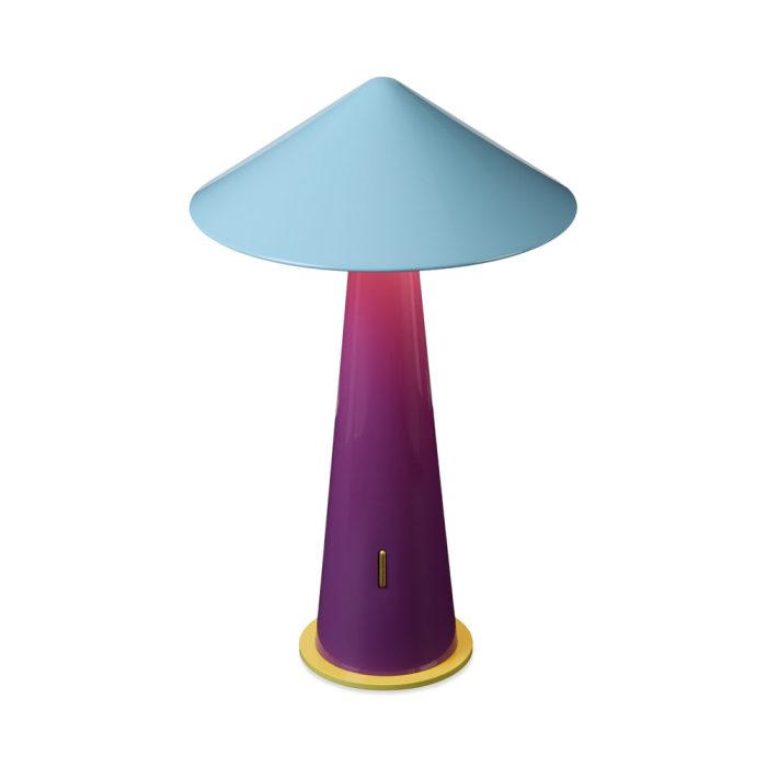 Tipsy Portable Table Lamp – Gray Blue/ Dear Plum