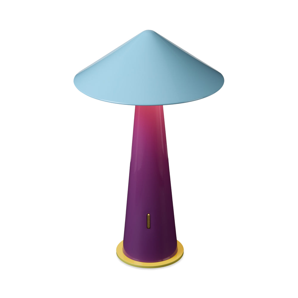Tipsy Portable Table Lamp – Gray Blue/ Dear Plum