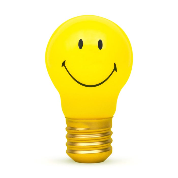 Rechargeable Bulb Light – Smiley