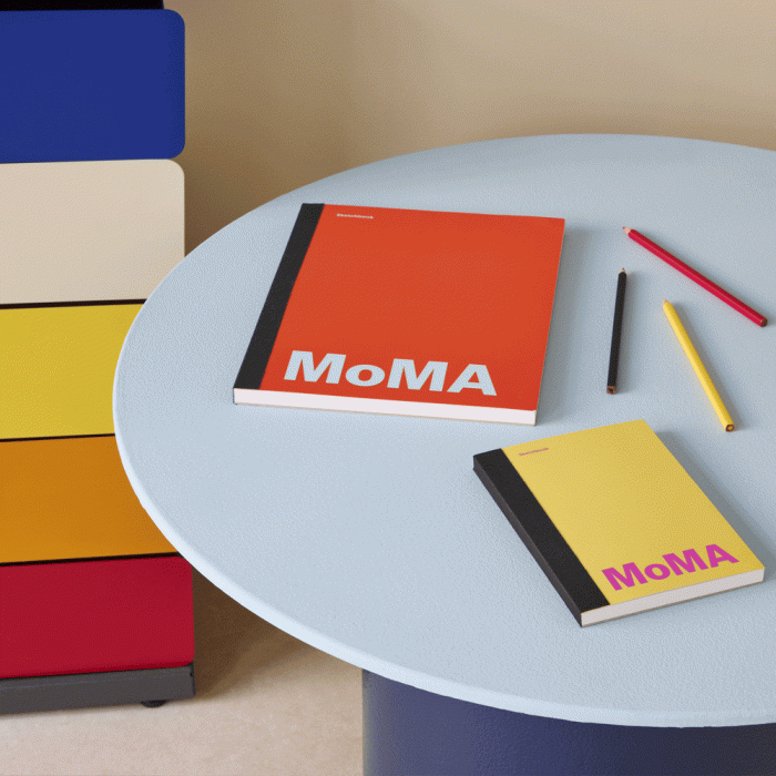 Colorful MoMA Sketchbook – 7h x 5w” Yellow/Pink