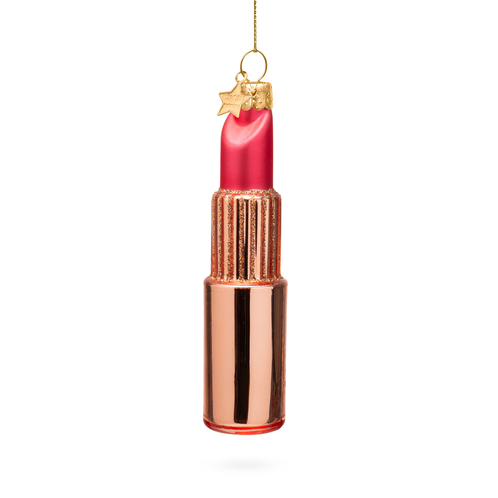 Beauty Counter Glass Holiday Ornament – Lipstick
