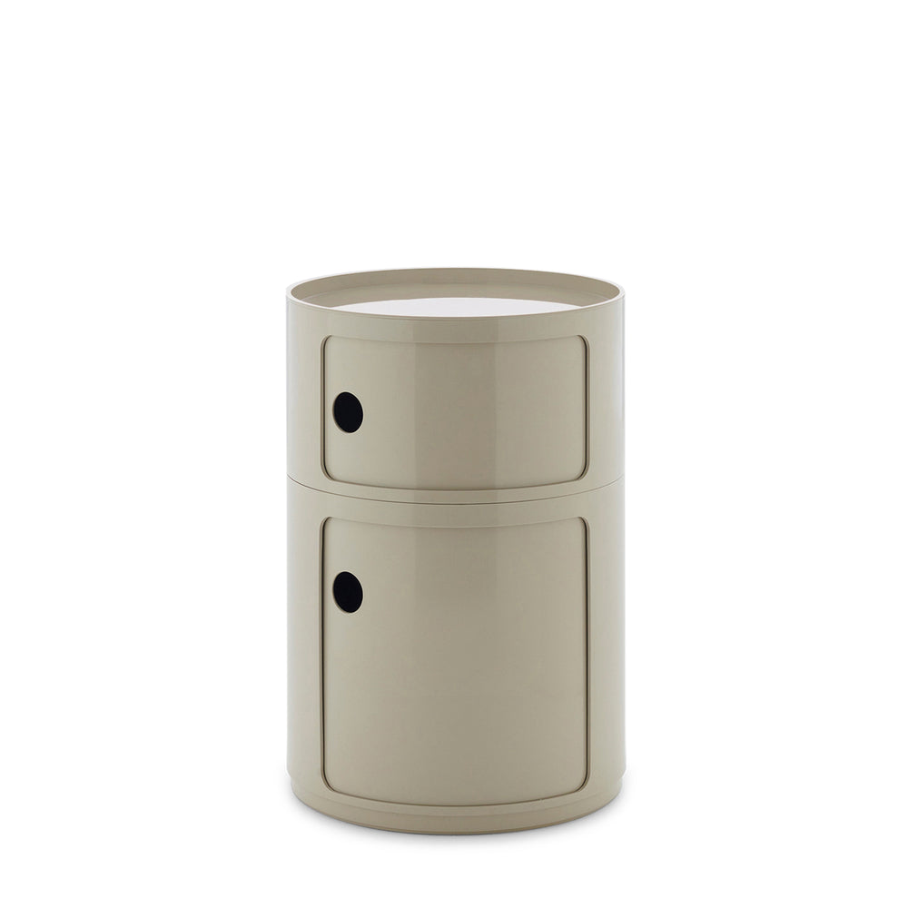 Kartell Componibili Classic Big 2 Tier Storage – Taupe
