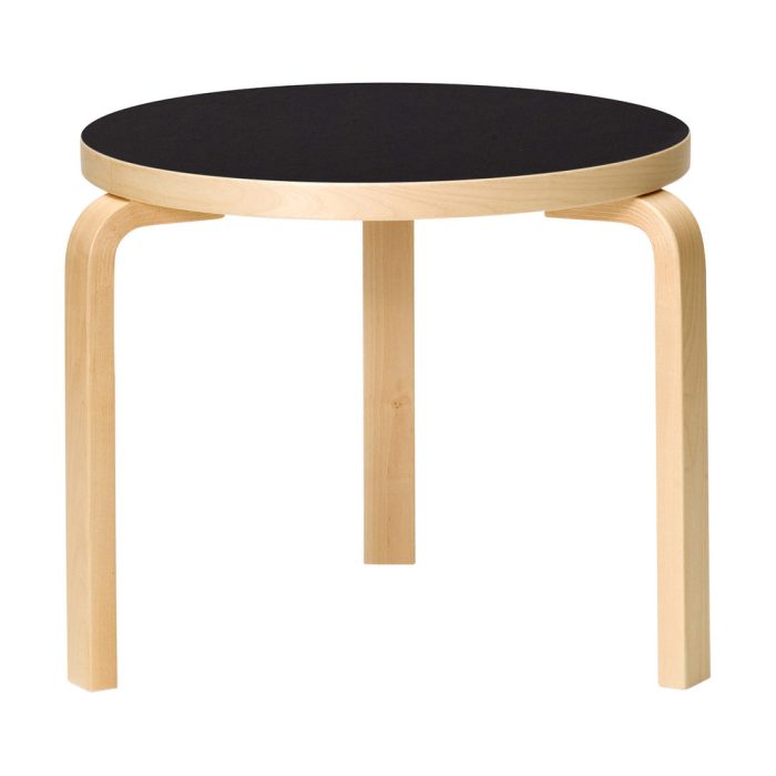 Artek Aalto Side Table 90D – Black