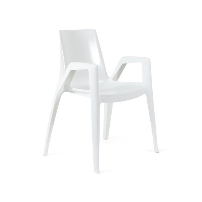 ArcoBellini Stacking Chair from Heller – White Pearl