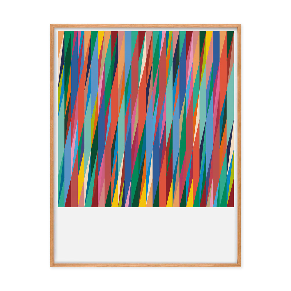 Odili Donald Odita Immigrant Song/Roforofo Fight Poster – Oak Frame