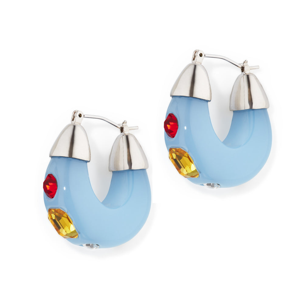 YLYL Pope Hoop Earrings – Denim