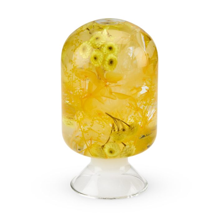 Pieces of Time Flower Objet d’Art – Yellow Immortelle