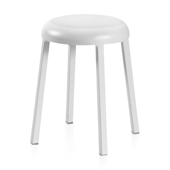 Emeco Za Stool – White Gray