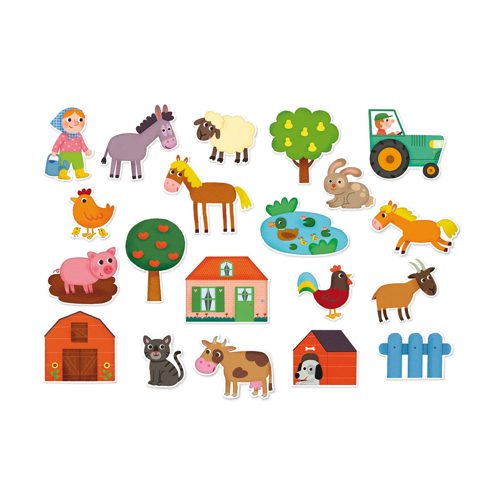 Farm Magnets Toy – Set of 20