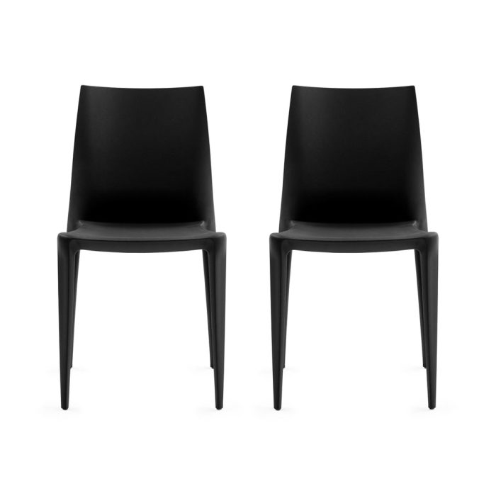 Mario Bellini Stacking Chair from Heller – Set of 2 – Black