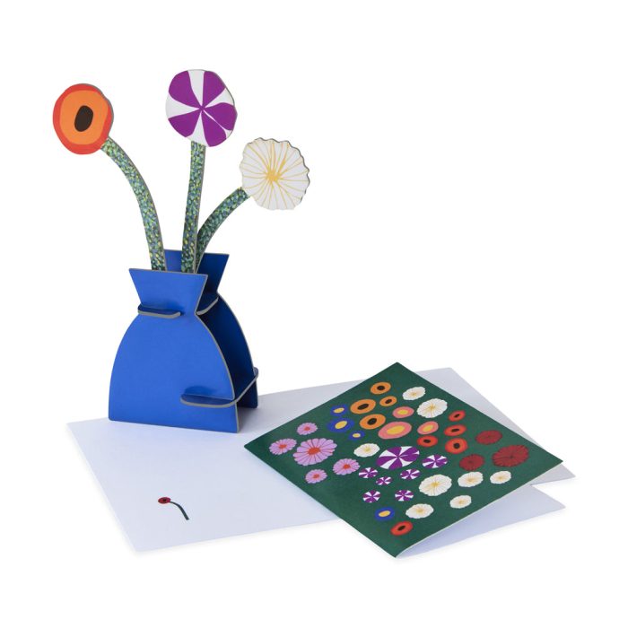 Gustav Klimt Flowers Pop-Out Greeting Card