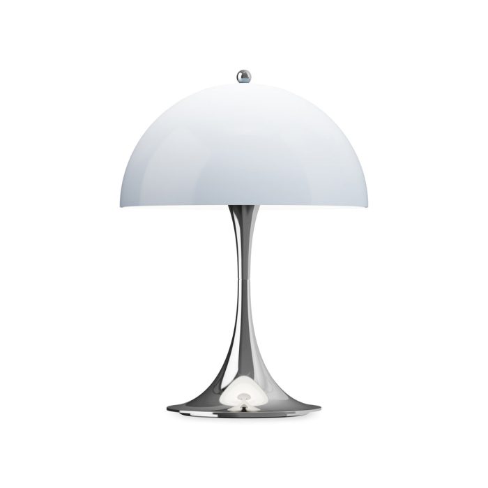 Panthella 250 Portable Table Lamp – Opal Blue Grey/ Chrome