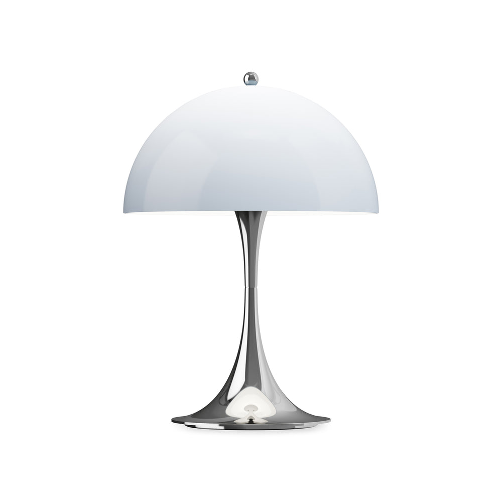 Panthella 250 Portable Table Lamp – Opal Blue Grey/ Chrome