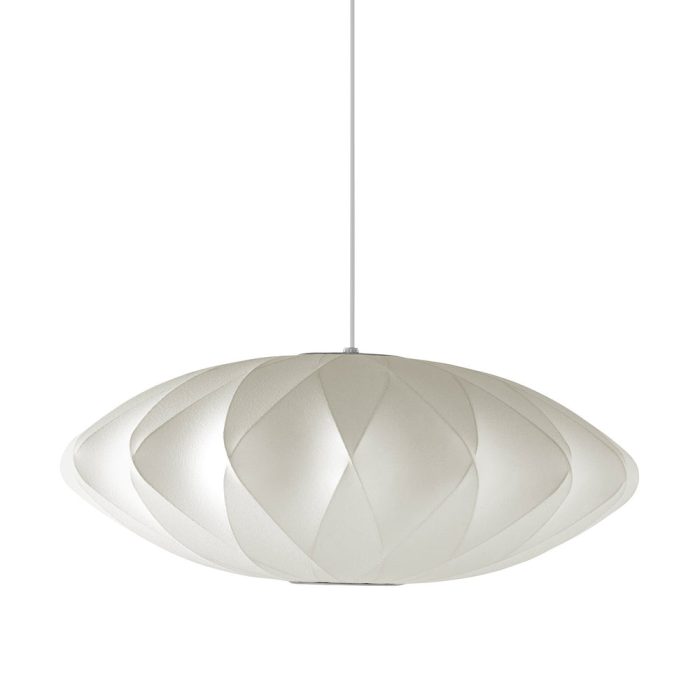 Nelson Crisscross Saucer Bubble Pendant from Herman Miller