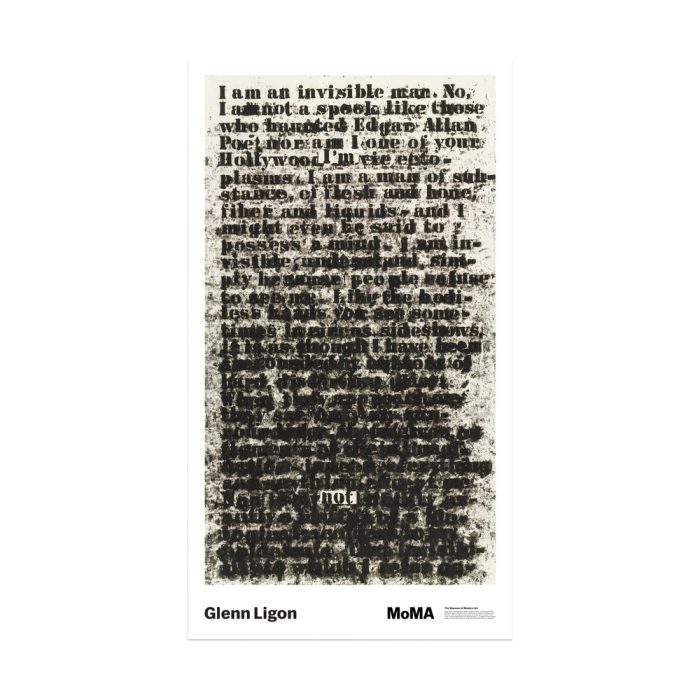 Glenn Ligon: Untitled (I am an invisible man) Poster